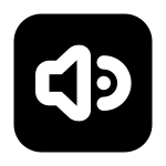 Volume Up Square F SVG Icon